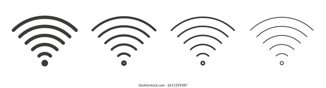 Wifi vector icons graphic pack