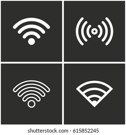 Wi-Fi vector icons set. Illustration isolated for graphic and web design.