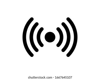 Wi-Fi vector icons.The symbol for the computer and mobile phone numbers, web site, laptop. Illustration of a communication antenna