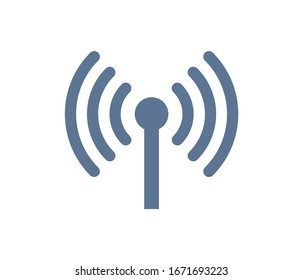 Wi-Fi vector icons.The symbol for the computer and mobile phone numbers, web site, laptop.Illustration of a communication antenna