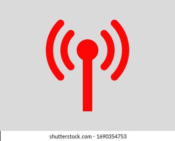 Wi-Fi vector icons.The symbol for the computer and mobile phone numbers, web site, laptop.Illustration of a communication antenna