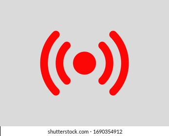Iconos vectoriales Wi-Fi.Símbolo de los números de ordenador y de teléfono móvil, sitio web, portátil.Ilustración de una antena de comunicación