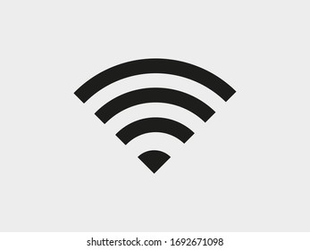Wi-Fi vector icons.The symbol for the computer and mobile phone numbers, web site, laptop.Illustration of a communication antenna