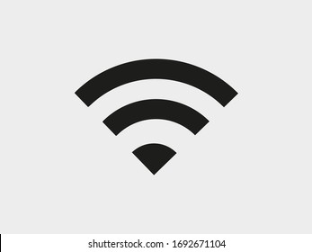 Wi-Fi vector icons.The symbol for the computer and mobile phone numbers, web site, laptop.Illustration of a communication antenna