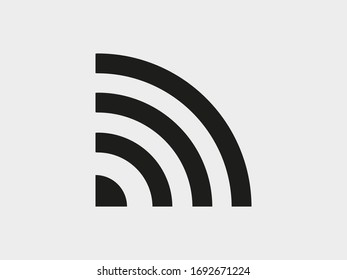 Wi-Fi vector icons.The symbol for the computer and mobile phone numbers, web site, laptop.Illustration of a communication antenna