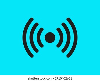 Wi-Fi vector icons.The symbol for the computer and mobile phone numbers, web site, laptop.Illustration of a communication antenna