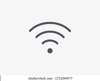 Wi-Fi vector icons.The symbol for the computer and mobile phone numbers, web site, laptop.Illustration of a communication antenna