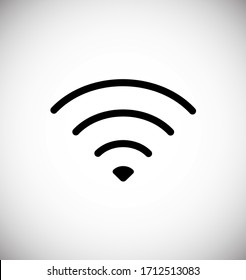 Wi-Fi vector icons.The symbol for the computer and mobile phone numbers, web site, laptop.Illustration of a communication antenna