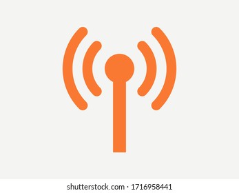Wi-Fi-Vektorsymbole.Das Symbol für Computer- und Mobiltelefonnummern, Website, Laptop.Illustration einer Kommunikationsantenne