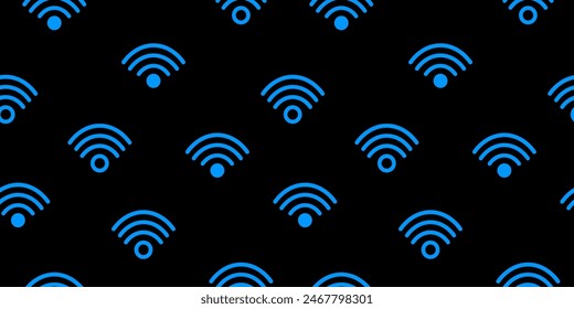 Wi-Fi Vector Illustration Free vector illustration in blue color. Stylish and modern design, perfect for advertising and informational materials.