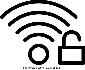 wifi Vector illustration on a transparent background. Premium quality symmbols. Thin line vector icons for concept and graphic design.