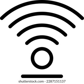 wifi  Vector illustration on a transparent background. Premium quality symmbols. Thin line vector icons for concept and graphic design.