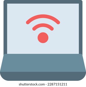 wifi Vector illustration on a transparent background. Premium quality symmbols. Line Color vector icons for concept and graphic design. 
