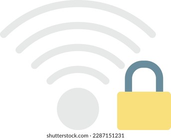 wifi  Vector illustration on a transparent background. Premium quality symmbols. Line Color vector icons for concept and graphic design. 

