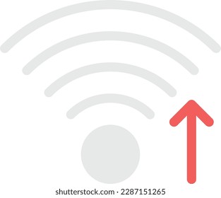 wifi Vector illustration on a transparent background. Premium quality symmbols. Line Color vector icons for concept and graphic design. 
