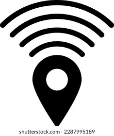 ilustración de WIFI Vector en un fondo transparente. Símbolos de calidad superior. Iconos vectoriales de glifos para diseño de conceptos y gráficos. 

