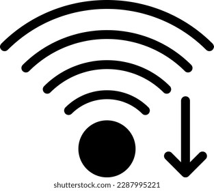 wifi Vector illustration on a transparent background. Premium quality symmbols. Glyphs vector icons for concept and graphic design. 

