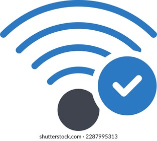 ilustración de WIFI Vector en un fondo transparente. Símbolos de calidad superior. Iconos vectoriales de glifos para diseño de conceptos y gráficos. 

