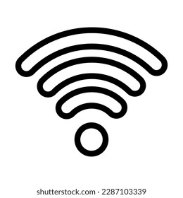 Wifi Vector Line Icon Design