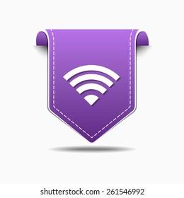 WIFI Vector Purple Web Icon Set Button