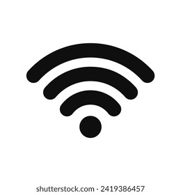 wifi vector sign, wireless internet sign, isolated