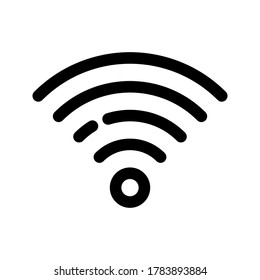 WIFI vector, Social media design icon on white background. wireless vector icon.