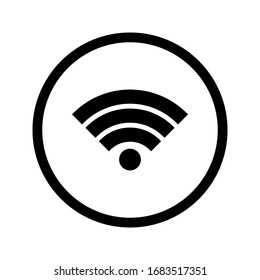 WIFI vector, Social media solid design icon. vector illustration. simple icon