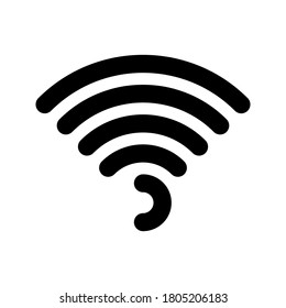 WIFI vector, Social media solid design icon. vector illustration. editable icon