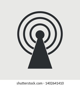 Wi-fi vector solid icon grey