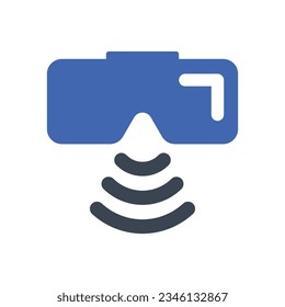 Icono de gafas WiFi VR, Vector Graphics