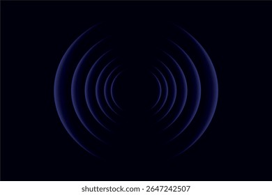 Wifi wave light effect. Radar sensor, beep technology, digital sign.Transparent neon circle symbol. wireless internet connection. Radar or sonar with wireless technology emitting a light effect - Powered by Shutterstock - Get 15% off with code: PIKWIZARD15
