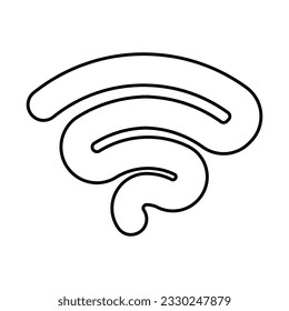 wifi wave logo vector illustration design
