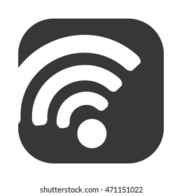 wifi waves signal icon vector isolated graphic