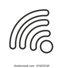 wifi waves signal icon vector isolated graphic