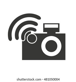 wifi waves signal with icon vector illustratio