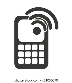 wifi waves signal with icon vector illustratio
