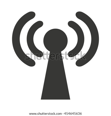 wifi waves signal icon vector isolated graphic