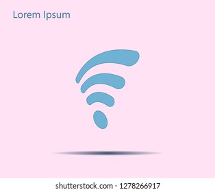 Wi-fi, web icon. vector design