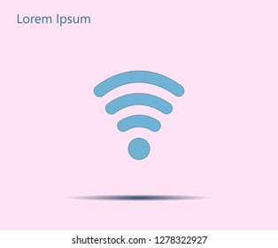 Wi-fi, web icon. vector design