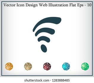 Wi-fi, web icon. vector design