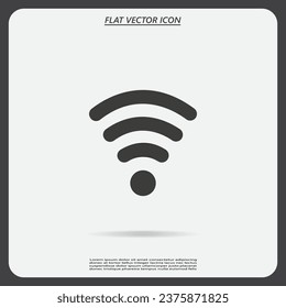Wi-fi, web icon. vector design