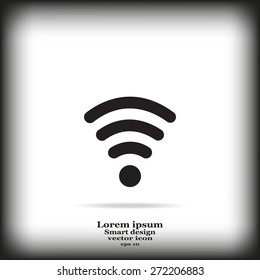 Wi-fi, web icon. vector design