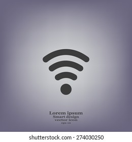 Wi-fi, web icon. vector design