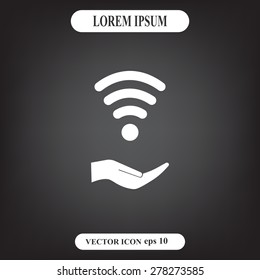 Wi-fi, web icon. vector design