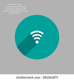 Wi-fi, web icon. vector design