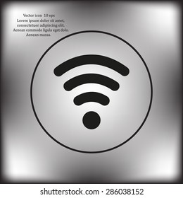 Wi-fi, web icon. vector design