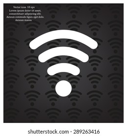 Wi-fi, web icon. vector design