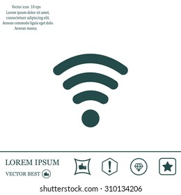 Wi-fi, web icon. vector design