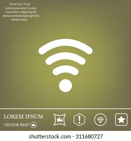 Wi-fi, web icon. vector design