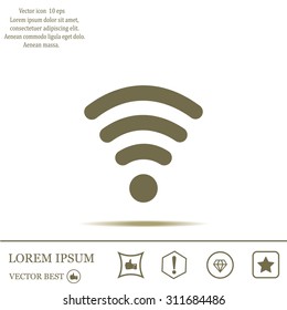 Wi-fi, web icon. vector design